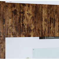 vidaXL Kitchen Cabinet Smoked Oak 50 x 31 x 80 cm Engineered Wood