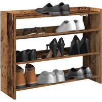 vidaXL Shoe Rack Old Wood 80x25x62 cm Engineered Wood
