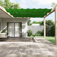 vidaXL Vertical Awning Light Green 140x360 cm Oxford Fabric