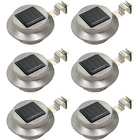 vidaXL Outdoor Solar Lamps 6 pcs LED Round 12 cm White