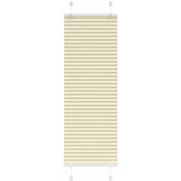 vidaXL Pleated Blind Cream 45x150 cm Fabric Width 44.4 cm Polyester