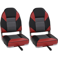 vidaXL Foldable Boat Seats 2pcs with High Back 39x43x58 cm