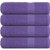 vidaXL Hand Towels "FROGN" 4 pcs Purple 50x100 cm 360 gsm