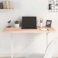 vidaXL Table Top 100x60x2 cm Untreated Solid Wood Oak