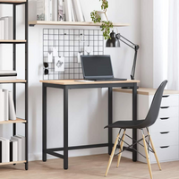 vidaXL Table Natural 80 x 50 x 77 cm Engineered Wood and Steel