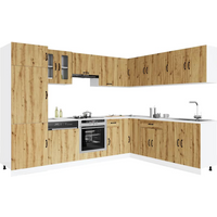 vidaXL 14 Piece Kitchen Cabinet Set Kalmar Artisan Oak Engineered Wood
