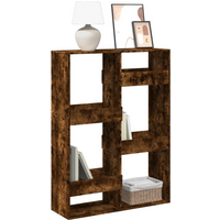 vidaXL Bookcase Smoked Oak100x33x135 cm Engineered Wood