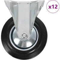 vidaXL 12 pcs Fixed Casters 160 mm