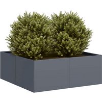 vidaXL Planter Anthracite 80x80x30 cm Steel