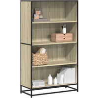 vidaXL Bookcase Sonoma Oak 80.5x35x139 cm Engineered Wood