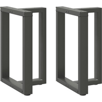 vidaXL Dining Table Legs T-Shaped 2 pcs Anthracite 60x35x(72-73) cm Steel