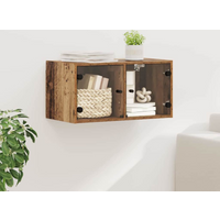 vidaXL Wall Cabinet Old Wood 68 x 37 x 35 cm Engineered Wood