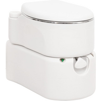 vidaXL Integrated Camping Toilet White 24+17 L HDPE&Steel