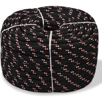 vidaXL Marine Rope Polypropylene 16 mm 50 m Black