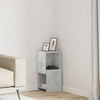 vidaXL Corner Cabinet Concrete Grey 25.5x25x55cm Engineered Wood