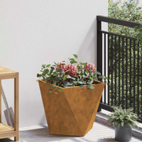 vidaXL Planter Rusty 40 x 40 x 40 cm Weathering Steel
