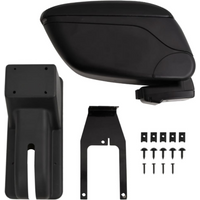vidaXL Car Armrest Black 12x29x(32-46) cm ABS
