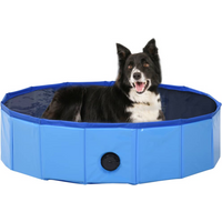 vidaXL Foldable Dog Swimming Pool Blue 80x20 cm PVC