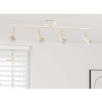 vidaXL Ceiling Spotlight with Spotlights Nickel 70 x 9 x 12.5 cm Steel