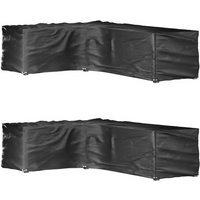 vidaXL L-Shaped Garden Furniture Covers 2 pcs 16 Eyelets 210x260x80 cm