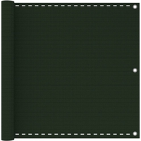 vidaXL Balcony Screen Dark Green 90x500 cm HDPE