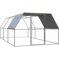 vidaXL Outdoor Chicken Cage 3x6x2 m Galvanised Steel
