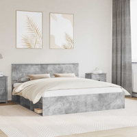 vidaXL Bed Frame with Headboard Concerte 180 x 200 cm Engineered wood
