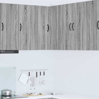 vidaXL Kitchen Cabinet with Storage Kalmar Grey Sonoma 57 x 57 x 80 cm