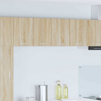vidaXL Hanging Cabinet 2 pcs Sonoma Oak and White 60 x 31 x 40 cm