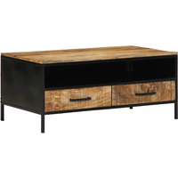 vidaXL Coffee Table Brown 90 x 50 x 40 cm Solid Mango Wood and Metal