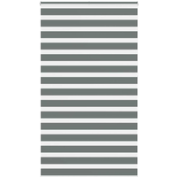 vidaXL Zebra Blind Dark Grey 120x230 cm Fabric Width 115.9 cm Polyester