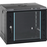 vidaXL Network Cabinet with Storage Black 53 x 45 x 45 cm Steel