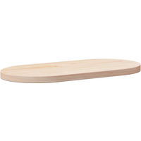 vidaXL Table Top 60x30x2.5 cm Solid Wood Pine Oval