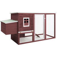 VIDAXL Outdoor Chicken Cage Hen House with 1 Egg Cage Wood