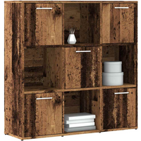 vidaXL Bookshelf Old Wood 90x28x90 cm Engineered Wood