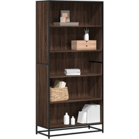 vidaXL Bookcase Brown Oak 80.5x35x170.5 cm Engineered Wood