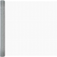 vidaXL Welded Wire Fence Silver 1.6 x 10 m