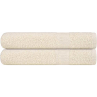 vidaXL Towels "FROGN" 2 pcs Cream 100x200 cm 360 gsm