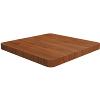 vidaXL Square Table Top Dark Brown 50x50x4cm Treated Solid Wood Oak
