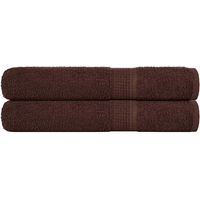 vidaXL Towels "FROGN" 2 pcs Brown 100x200 cm 360 gsm