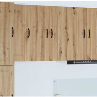 vidaXL Kitchen Cabinet 2 pcs Artisan Oak 30 x 31 x 80 cm