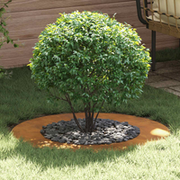 vidaXL suitable for Flat Tree Rings 5 pcs Brown Ø50 / 80 cm