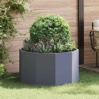 vidaXL Planter Anthracite 90 x 90 x 50 cm Steel