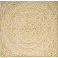 vidaXL Rug Natural and White 200 x 200 cm Jute