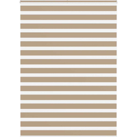 vidaXL Zebra Blind Sand Brown 155x230 cm Fabric Width 150.9 cm Polyester