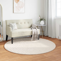 Area Rugs Round SIROLO Cream ร Polyester