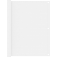 vidaXL Balcony Screen White 120x400 cm HDPE