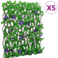 vidaXL Artificial Ivy Trellis Expandable 5 pcs Green 180x70 cm