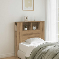 vidaXL Headboard Cabinet Artisan Oak 100x18.5x102.5 cm Engineered Wood