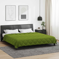 vidaXL Full Year Duvet Green 220 x 200 cm Microfiber